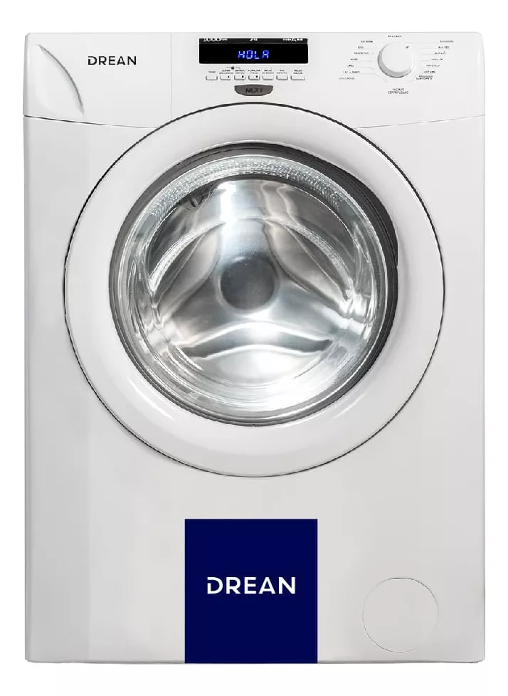 Lavarropas Carga Frontal Drean Next 7.10 Blanco 7kg 1000rpm